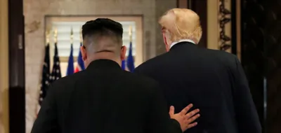 trump says he  fell in love  with kim jong un after exchanging letters
