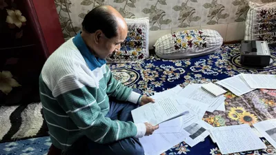ramesh koul and his bag of letters  a picture of the kashmiri pandit under bjp