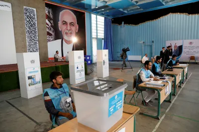 afghan voters brave violence as presidential election begins