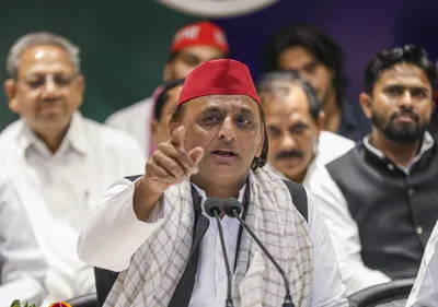 akhilesh yadav slams bjp over its claims of namaz offered on steps of ayodhya s hanumangarhi temple