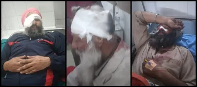 as over 100 injured  samyukt kisan morcha to protest against attacks on farmers