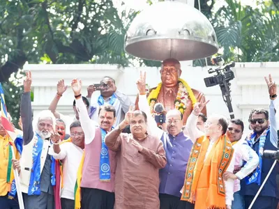 devendra fadnavis faces backlash for  jai shri ram  chants at nagpur ambedkarite site