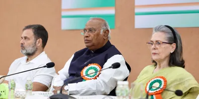 bjp rss’s claim on patel’s legacy ‘laughable’  says kharge as congress plans ‘massive’ rehaul