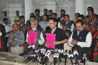 tripura  blow for bjp as ally ipft teams up with pradyot s tipra for crucial election