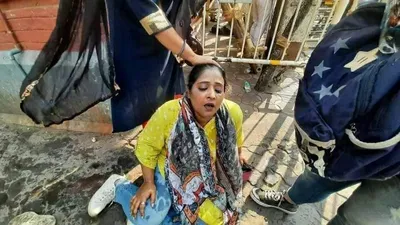 kolkata  left workers suffer bleeding injuries during a protest as police use force