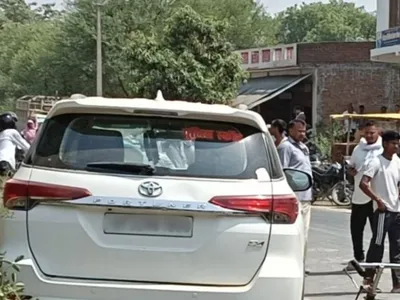 car in convoy of brij bhushan singh s son runs over two  one minor