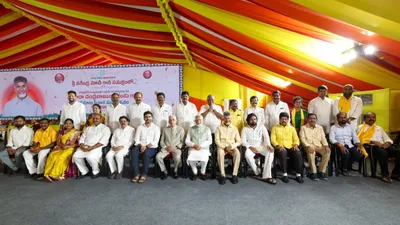 andhra  n  chandrababu naidu and his ministers – including 8 first time mlas – take oath