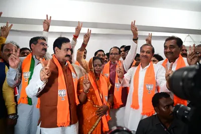 mp civic polls  bjp loses key strongholds after decades  including ministers  home turf