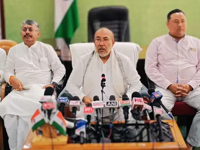 why biren singh – caught in  manipur tapes  allegations – held a presser on jammu and kashmir