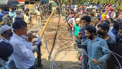 lockdown woes  326 nepali migrant workers remain stranded at the border for 22 hours