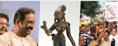 only andal can decide who she is  not vairamuthu or the bjp