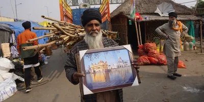 in photos  an  economic revolution  later  farmers at ghazipur head home