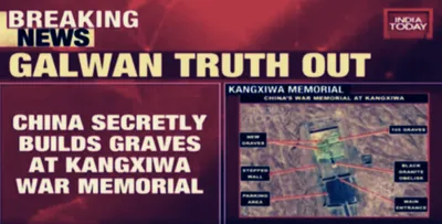 news channels claim old images of chinese army cemetery are graves of galwan dead