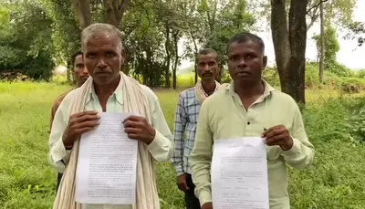 madhya pradesh  gond family accuses bjp mla of grabbing land worth crores