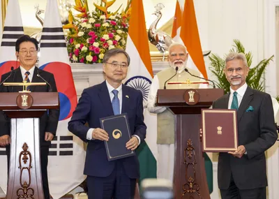 india  south korea plan usd 50 billion trade by 2030 with  upgraded  pact