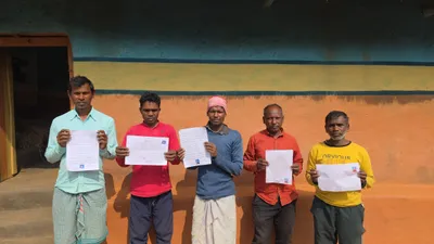 development gave up on their villages  so these santals of jangalmahal gave up on sir