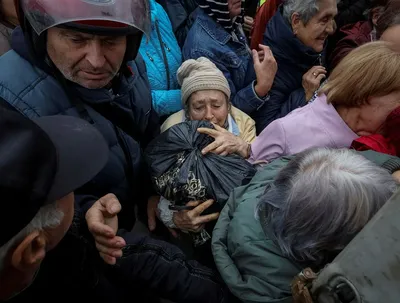 in liberated ukraine town  locals sob with relief  relate harrowing accounts