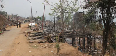 how a decades long land feud triggered arson attacks in a manipur village