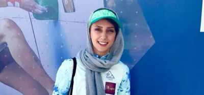 concerns over safety of iranian rock climber who competed in a global contest without headscarf