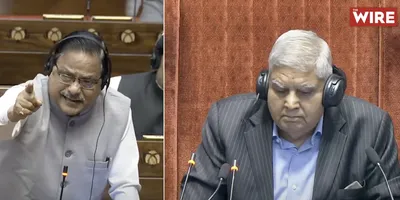 ‘house paralysed’  vp dhankar keeps mum as bjp mps discuss soros cong despite his rejection