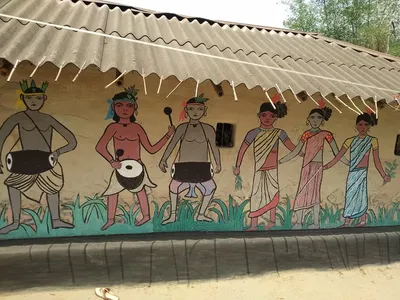 the making of khwaabgaon  how an idyllic village in bengal became an artist s canvas