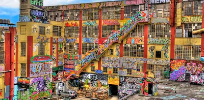 how 21 artists famously graffitied a man’s property  sued him when he knocked it down and won  6 7m