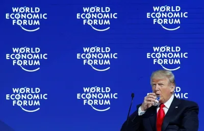 trump warns davos on unfair trade  says us ‘open for business’