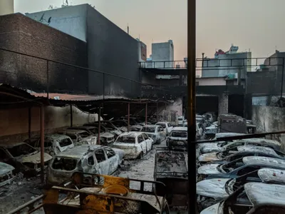 a hindu owned parking garage  a muslim owned footwear shop and a 2 km stretch of riot hell