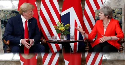 do brexit how you want so we can do a trade deal  trump tells uk s may