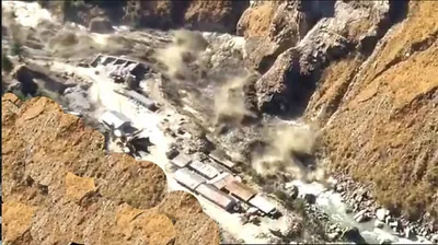 watch   once again in uttarakhand  nature wreaks havoc