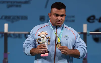 commonwealth games  sudhir bags gold for india in para powerlifting