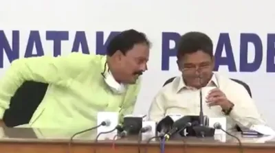 caught on tape  karnataka congress leaders accuse d k  shivakumar of collecting bribes