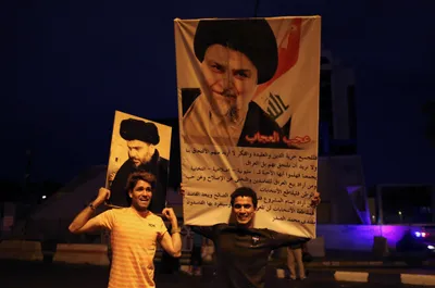 firebrand cleric moqtada al sadr on course to win iraq election