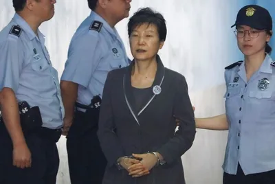 south korean court jails park for 24 years for bribery