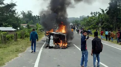 tripura  indefinite strike over anti bru resettlement protest ‘temporarily’ called off