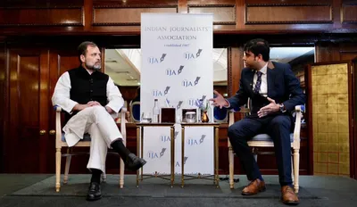 ‘bjp wants india to be silent’  rahul gandhi in london