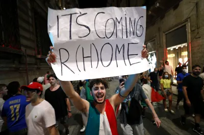 euro 2020   football comes to rome  as italy break english hearts at wembley