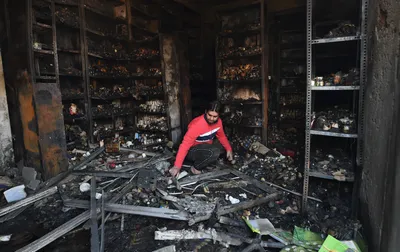 delhi riots  court frames arson charges against man  son for setting mosque on fire