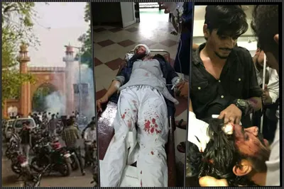for jinnah portrait hanging since 1938  hindutva activists attack amu students