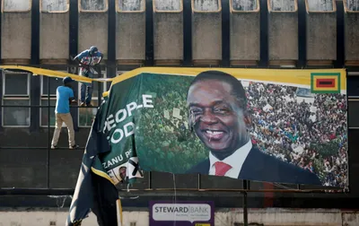mnangagwa wins first post mugabe election in zimbabwe