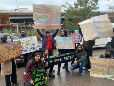 ‘save raika’  joshimath sinking prompts climate activists in jammu to intensify campaign