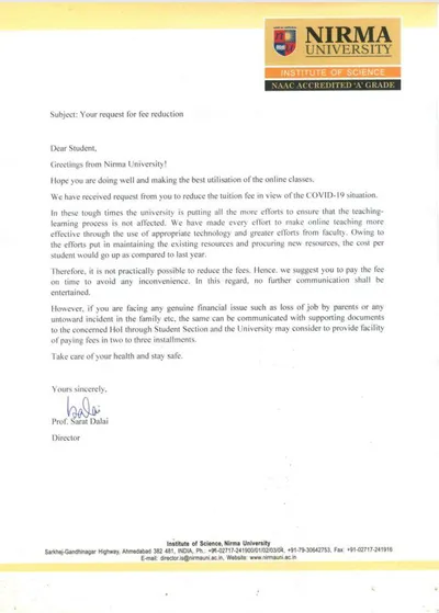  demanding full fee is arbitrary   nirma university students write to gujarat hc