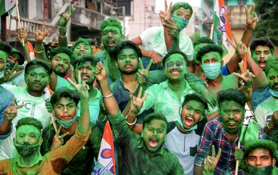 election results  tmc wins wb  mamata loses nandigram to suvendu