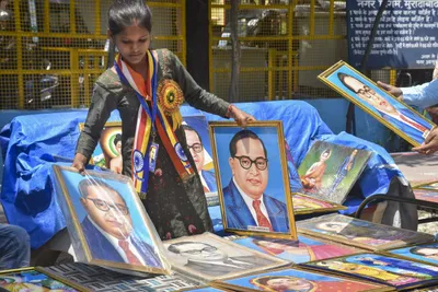 ambedkar statue vandalised in uttar pradesh  opposition slams bjp government