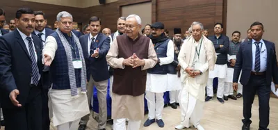 nitish returns as jd u  chief  move to strengthen india or possible re entry to the nda fold 
