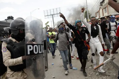 haiti  thousands rally against president jovenel moise  clash with police