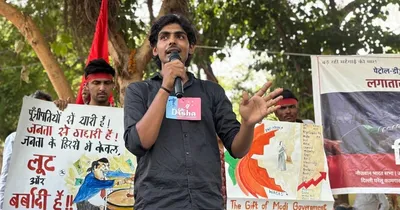 noida protest  another student arrested  peers say  targeted for supporting workers  agitation 
