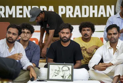  if they can do this to a scientist like wangchuk  what hope is there for us students    jantar mantar resonates with anger