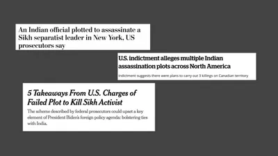 global media focuses on india us ties in reports on us indictment on indian officials   murder plot 