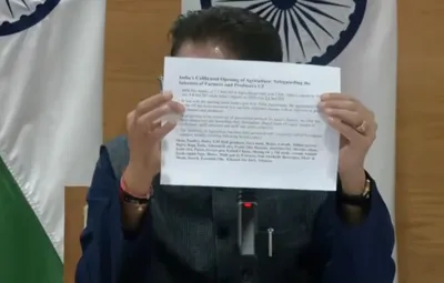 minister piyush goyal s notes mentioned  india s calibrated opening of agriculture  – but he didn t tell the media